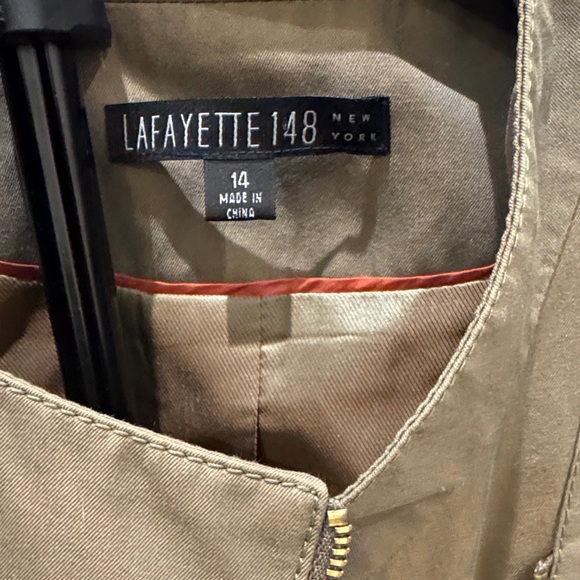 Lafayette 148 New York Khaki Utility Jacket - Picture 2 of 3